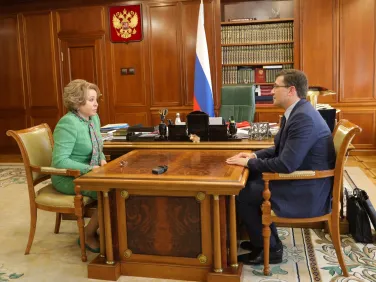 Глеб Никитин представил Валентине Матвиенко проекты социально-экономического развития Нижегородской области